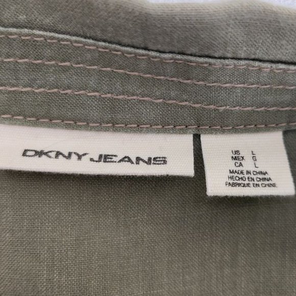 DKNY JEANS Linen Jacket - Picture 6 of 6